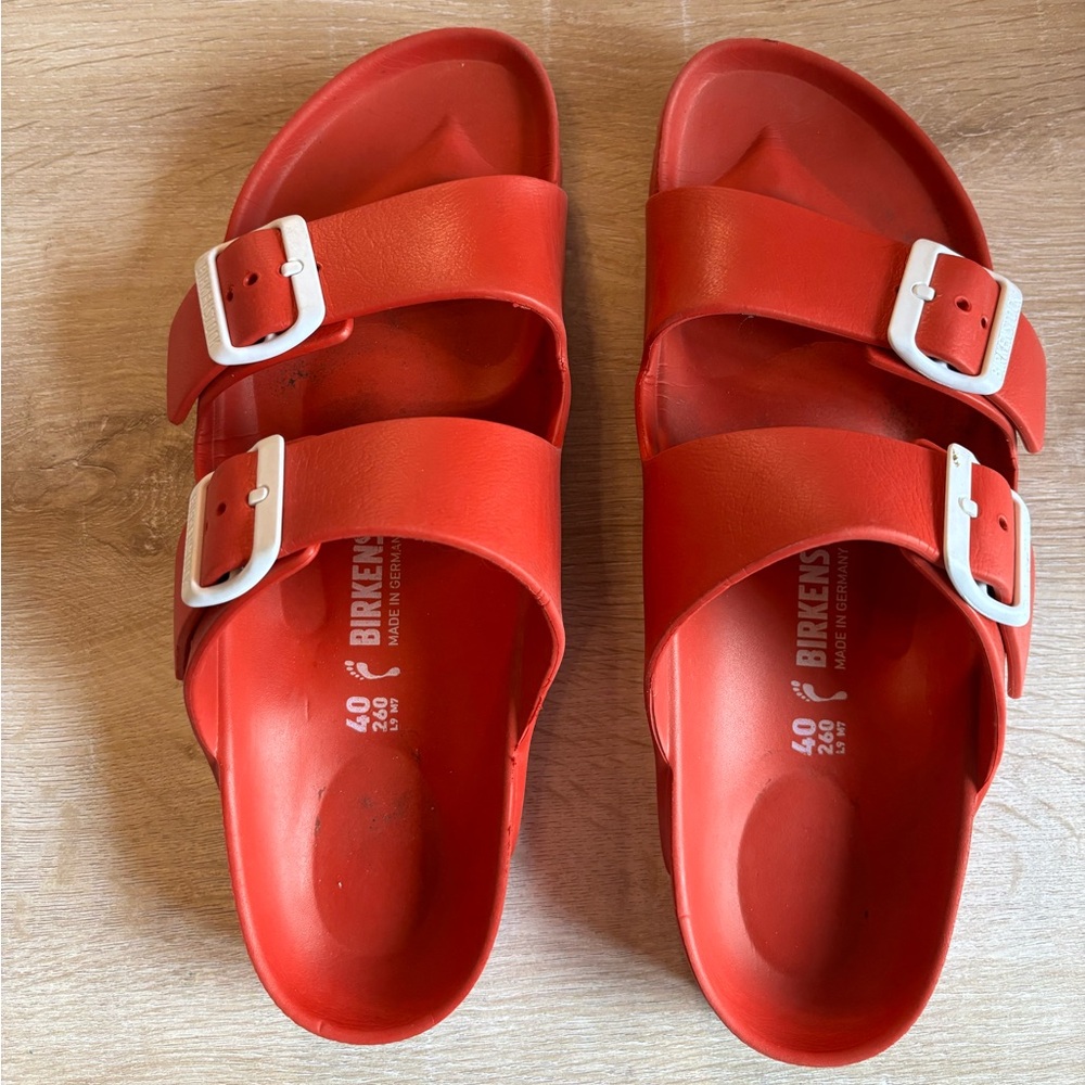 Birkenstock Bright Red Sandals (L9/M7)